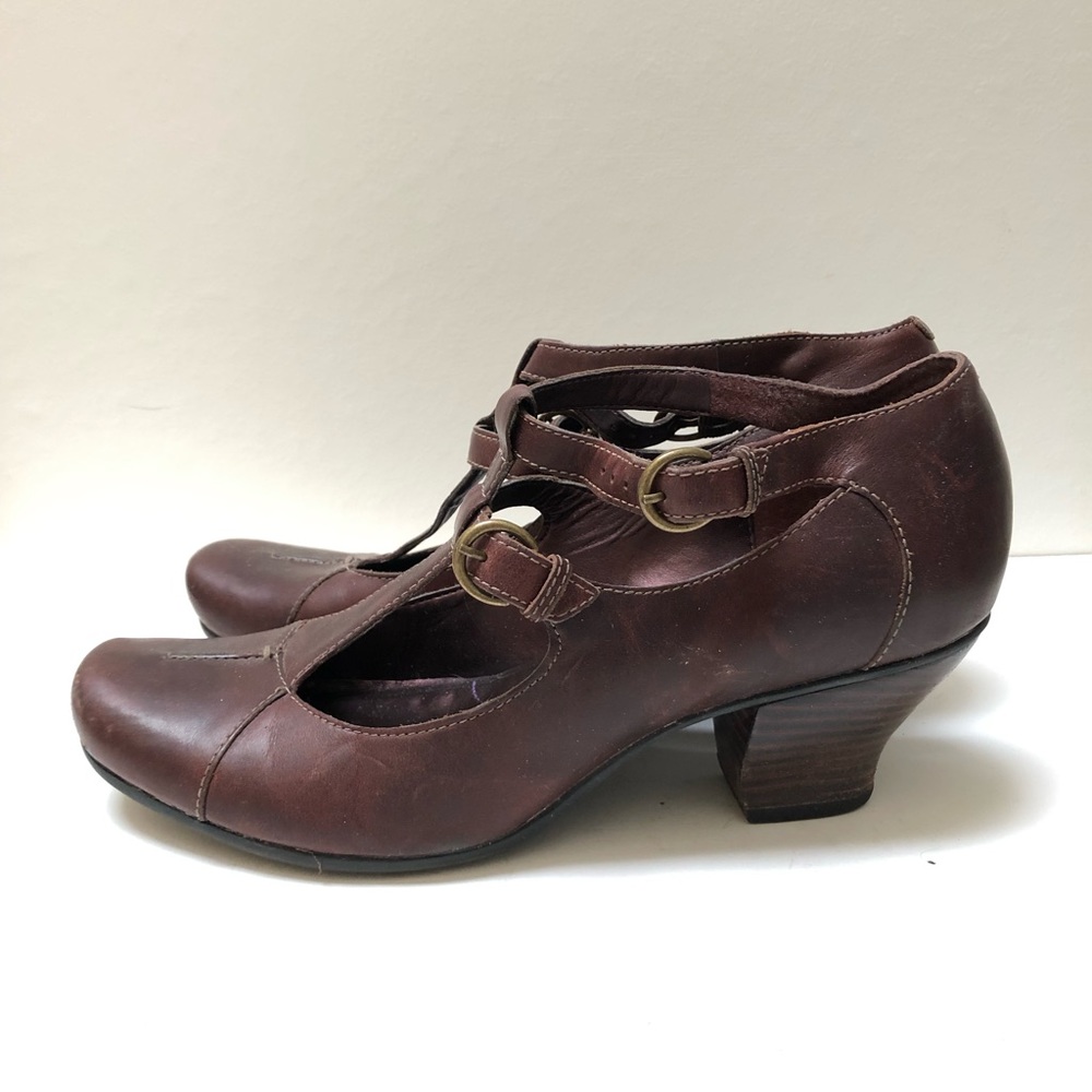 Clarks strappy booties